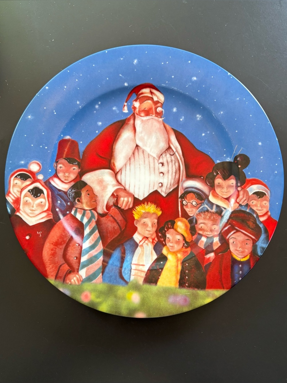 Vintage Saks 5th Ave Santa Plate